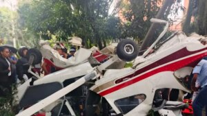 Accidente de avioneta en Medellín