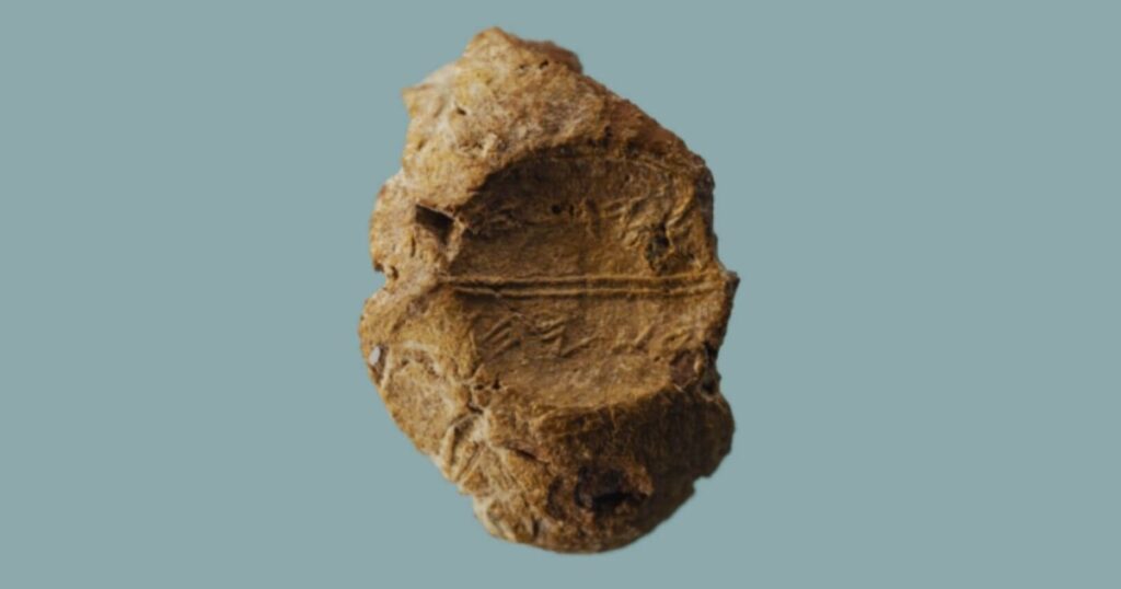 Arqueólogos hallan en Jerusalén un sello bíblico de 2.600 años con la huella de un funcionario del rey Josías, intacta desde la Antigüedad