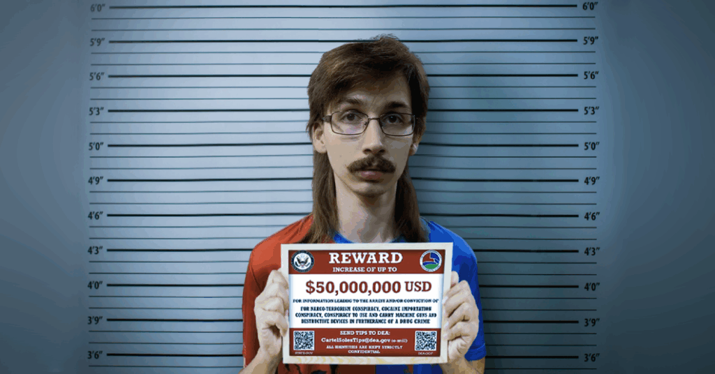 Chamo alternativo que se dejó el bigote es capturado para cobrar recompensa de 50 millones de dólares