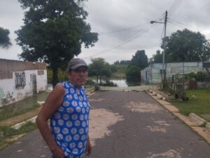 Comunidad de La Lorena afectada por la crecida del río Orinoco