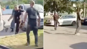 De víctima a perseguidor: ucraniano hace huir a reclutadores durante movilización forzosa (VIDEO)