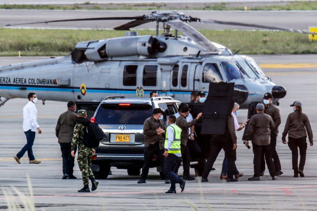 Derribado un helicóptero de la Policía colombiana en un ataque con un dron