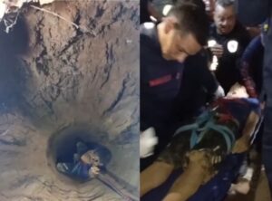 El Cuerpo de Bomberos de Maracaibo rescató a un adolescente de 16 años luego de que este cayera en un pozo artesanal de 20 metros de profundidad