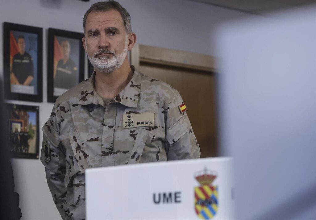 El Rey visita este domingo el Cuartel General de la UME en Torrejón para conocer su despliegue por los incendios