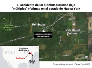 El accidente de un autobús turístico deja «múltiples» víctimas en el estado de Nueva York | europapress.es