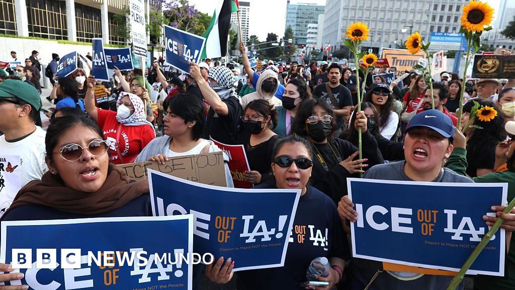 En imágenes: las protestas por los operativos del ICE contra inmigrantes en Los Ángeles