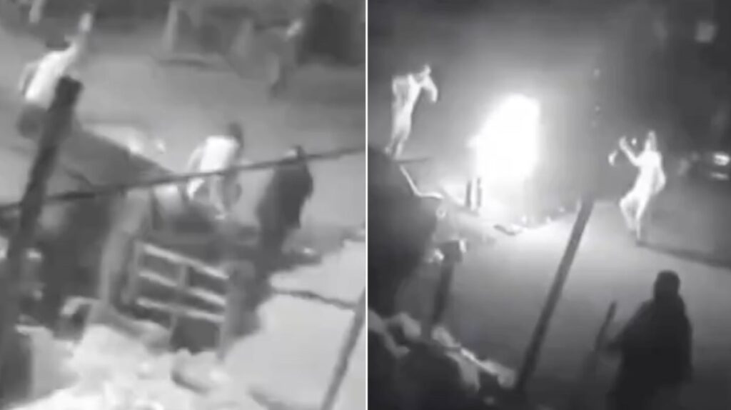 Encontró a su expareja con su nuevo novio y la prendió fuego en el medio de la calle (Imágenes sensibles)