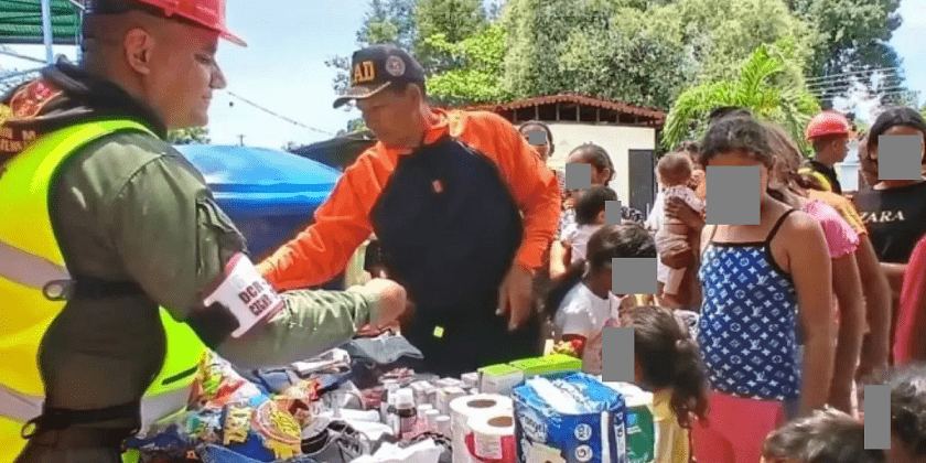 Entregan apoyo directo a familias damnificadas por crecida del Río Orinoco en Guárico