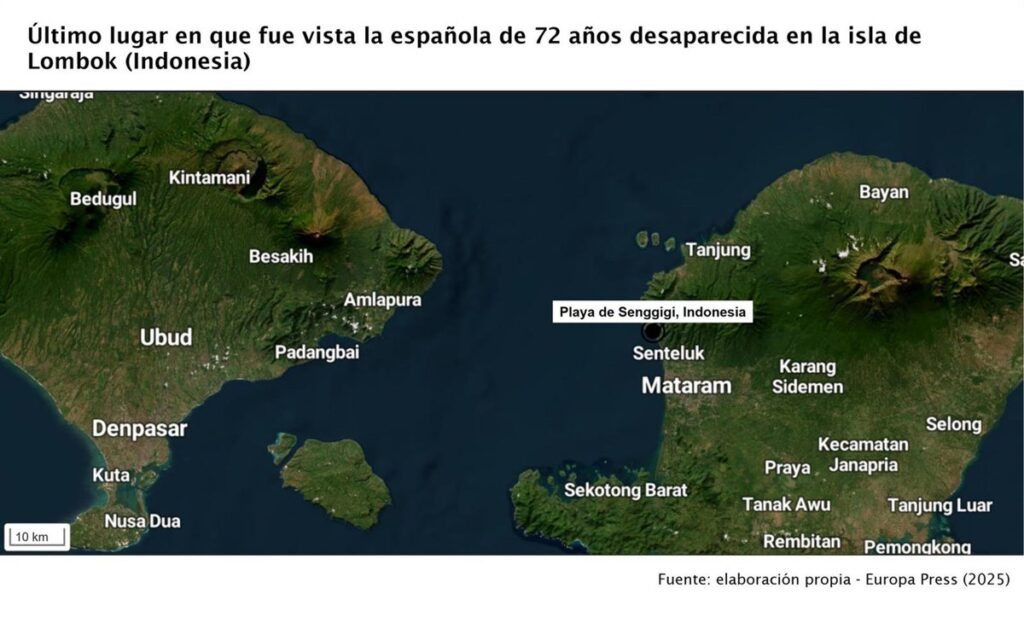 Familia de la mujer desaparecida en Indonesia cree que es "un crimen de manual" y exige más contundencia a la Policía
