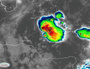 Inameh prevé cielo parcialmente nublado con precipitaciones de intensidad variable este #2Ago
