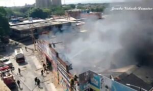 Incendio en La Cebollera activó las alarmas en el centro de Valencia