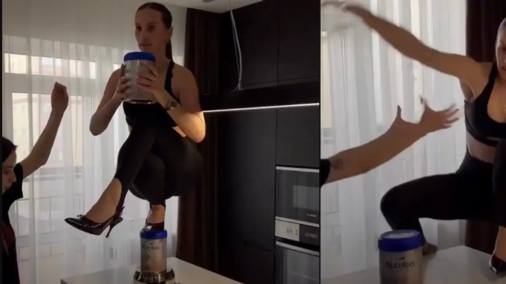 'Influencer' rusa se fractura la columna tras seguir el reto viral de tacones altos inspirado en Nicki Minaj