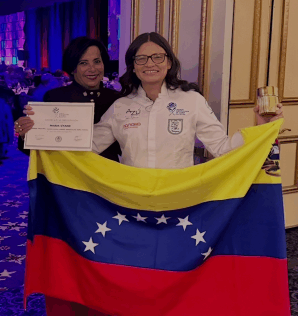 La venezolana María Evans gana medalla de plata en el Global Chef