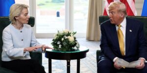 Los líderes europeos mantendrán «la presión» sobre Putin con sanciones tras informarles Trump de la cumbre de Alaska