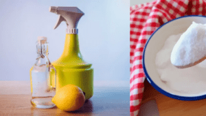 Mezclar bicarbonato de sodio, vinagre y jugo de limón sirve para crear un poderoso limpiador casero