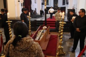 Moronta velado en capilla ardiente en la Catedral de San Cristóbal