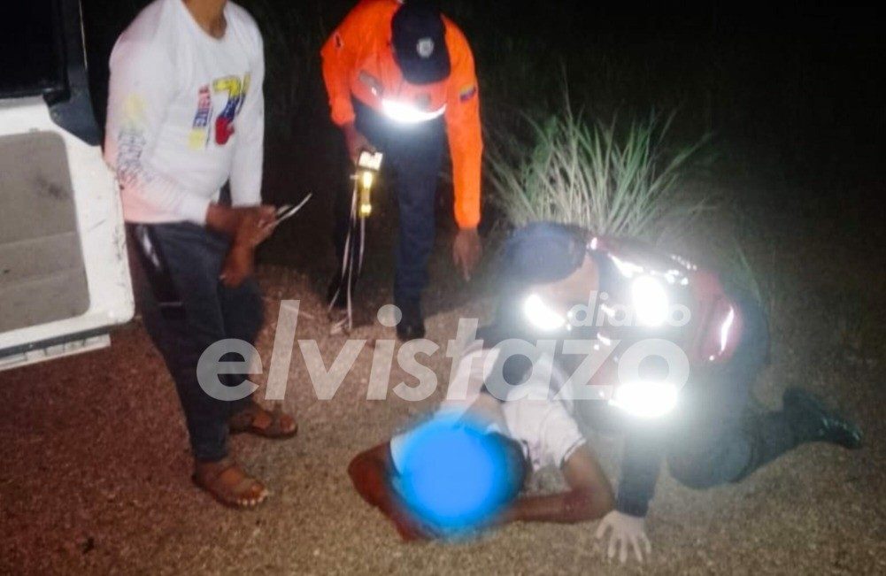 Motorizado lesionado tras derrapar su moto en la vía San Tomé - Güico