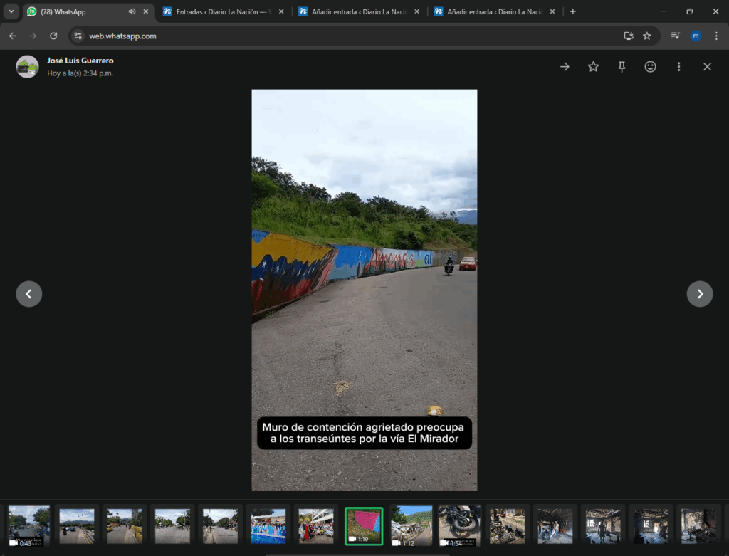 Muro de contención amenaza con caer por la vía a El Mirador – Diario La Nación