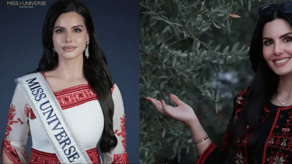 Nadeen Ayoub hará historia como la primera representante de Palestina en Miss Universo 2025