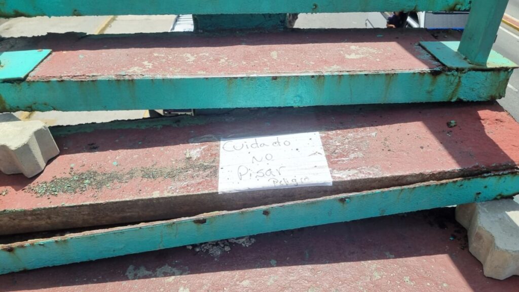 Peligro en la pasarela del Cicpc