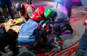 Perdió una pierna al colisionar contra la defensa en la ARC