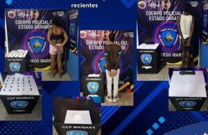 Policarabobo capturó a tres sujetos por microtráfico de drogas en Mariara