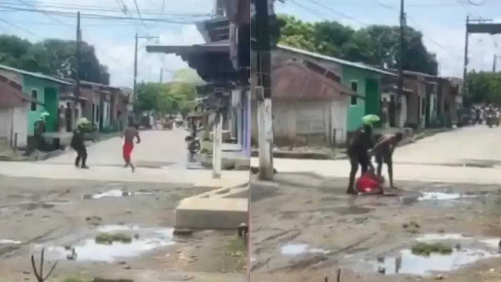Policía abatió a un hombre que amenazó a varias personas con un machete en Nechí (Antioquia); el uniformado disparó en defensa propia