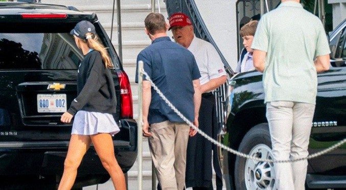 Publican fotos de Trump en medio de rumores sobre su salud