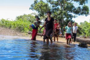 Siete comunidades afectadas por crecida del Orinoco en Monagas
