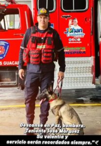 Teniente de Bomberos de Guacara falleció  atropellado  por grúa en Yagua