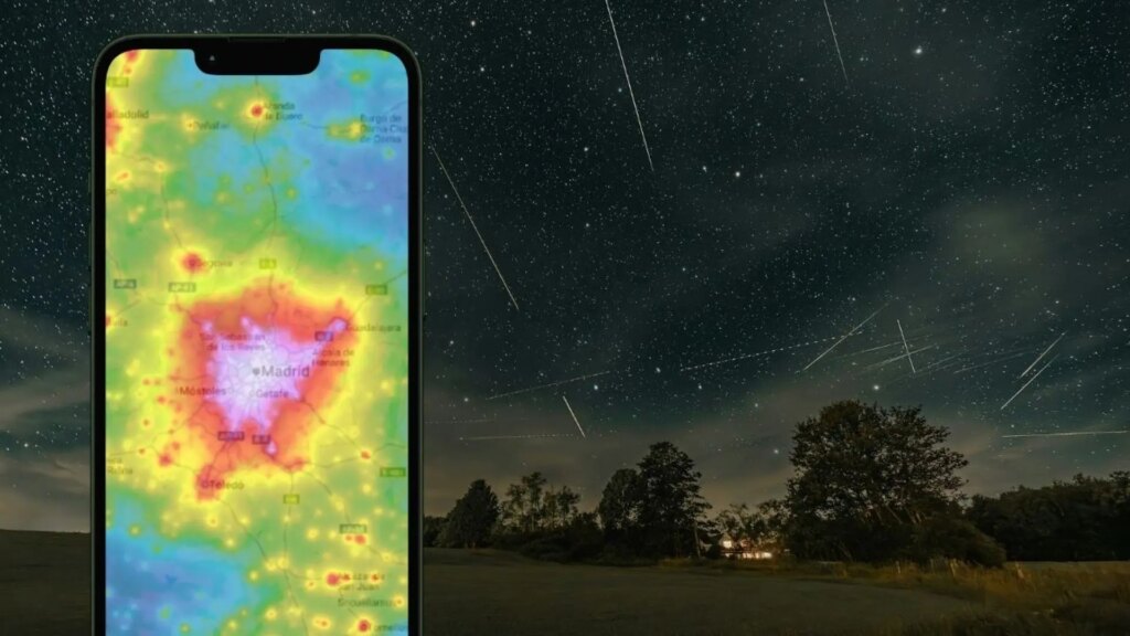 con este mapa online sabrás el mejor sitio para observar la lluvia de estrellas