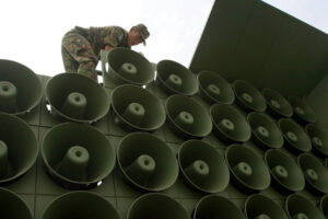 los altavoces con los que «bombardeaba» a Corea del Norte han desaparecido