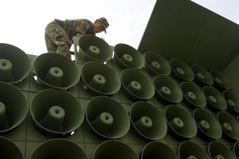 los altavoces con los que "bombardeaba" a Corea del Norte han desaparecido