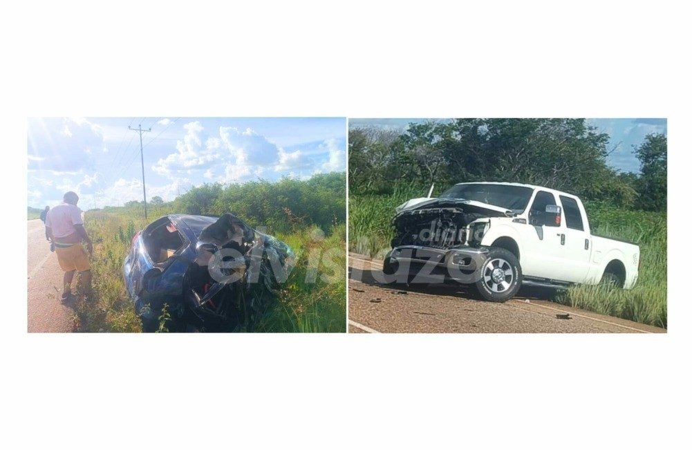 ¡Protegido! Conductor de Spark se salvó milagrosamente tras colisionar contra Super Duty en Anzoátegui