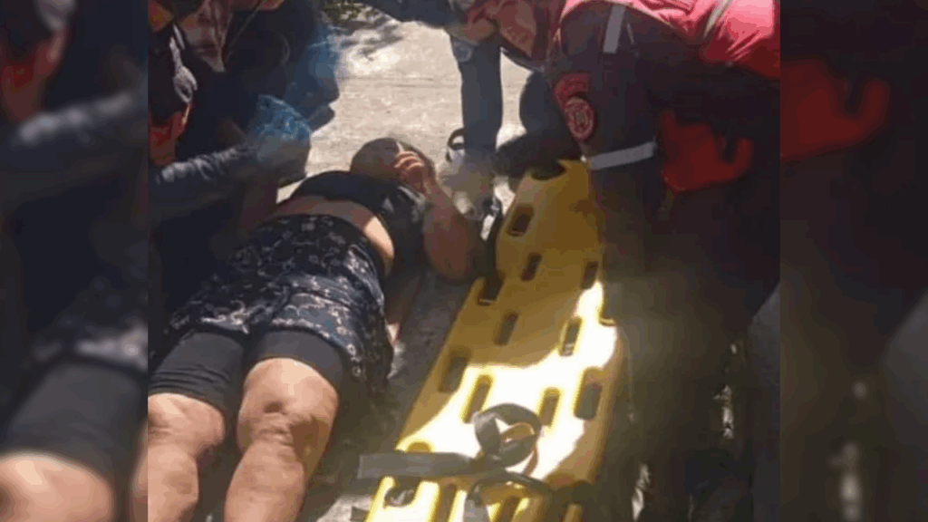 Caída de escaleras de edificio deja 10 lesionados