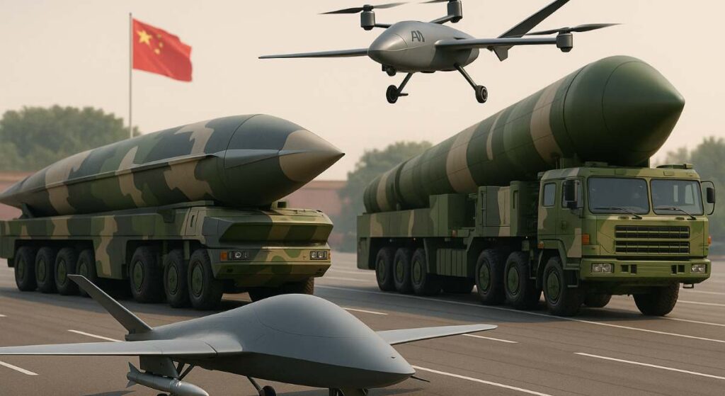 China presenta su arsenal para futuros conflictos