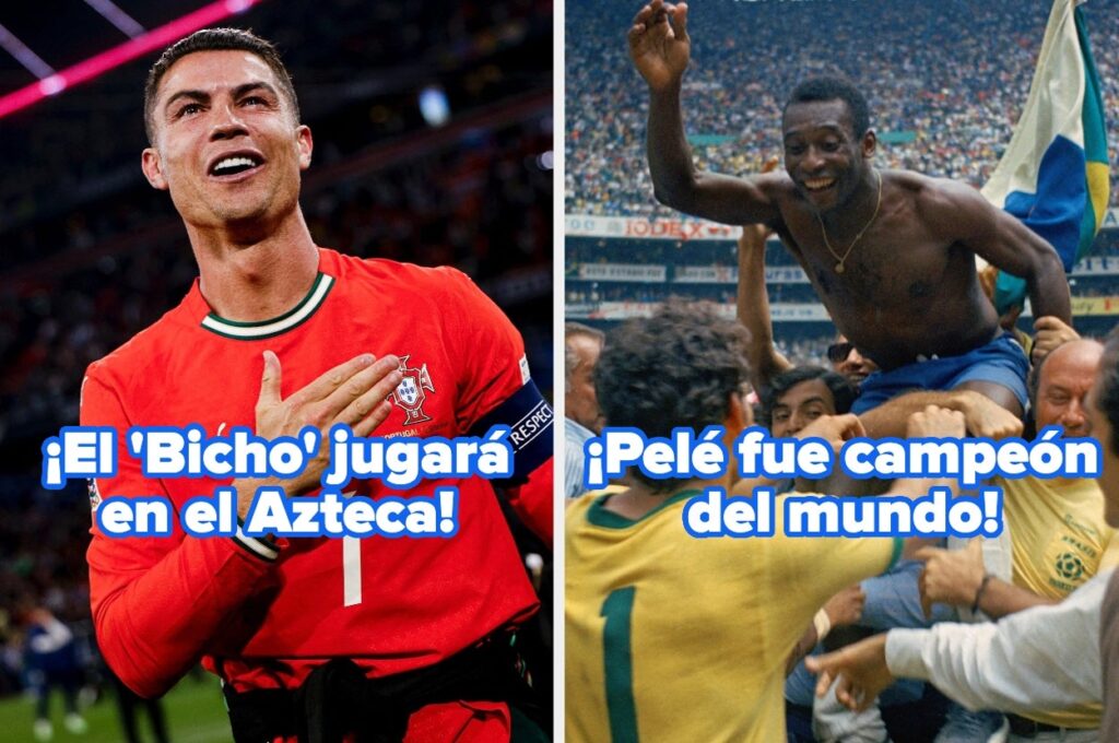 Cristiano Ronaldo y las grandes leyendas que jugaron en el Estadio Azteca