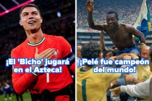 Cristiano Ronaldo y las grandes leyendas que jugaron en el Estadio Azteca