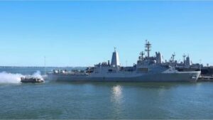EEUU difundió las primeras imágenes de los barcos de guerra dirigidos hacia aguas de Venezuela