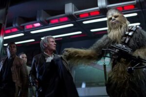 Han Solo se quedó extrañado cuando Chewbacca le devolvió su abrigo. Lo mejor es que Harrison Ford tampoco entendía nada