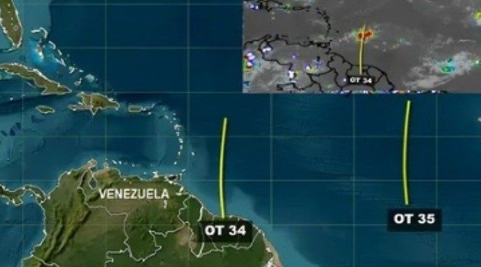 Inameh alerta ante llegada de la Onda Tropical N° 34