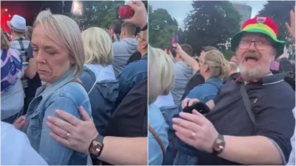 La inesperada reacción al confundir a su esposa con otra en medio de un concierto (VIDEO)
