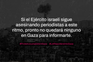 La prensa global protesta contra asesinatos de periodistas en Gaza