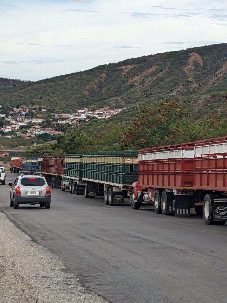 Larga fila de camiones ganadores a la espera para cruzar frontera – Diario La Nación