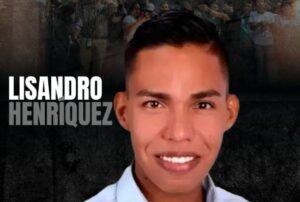 Lisandro Henríquez, dirigente juvenil de Vente Venezuela, lleva ocho meses preso y sin atención médica