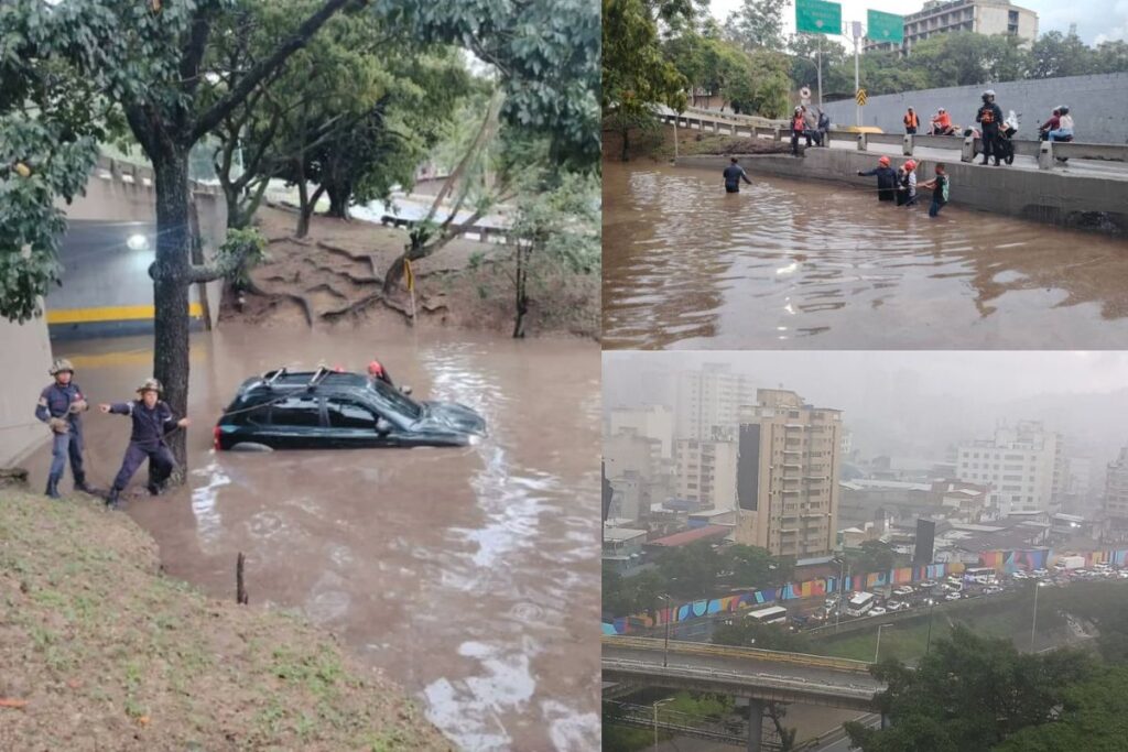 Lluvias torrenciales paralizaron Caracas con inundaciones este 20Sep