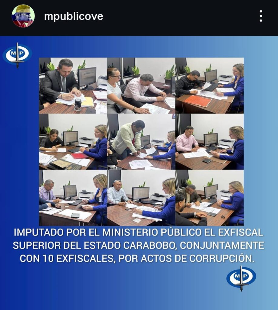 MP imputó a 11 ex-fiscales por actos de corrupción en Carabobo