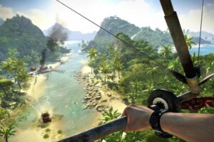 Necesitas vaciar el océano para matar una medusa en Far Cry 3, pero si lo haces recibirás un tenebroso mensaje