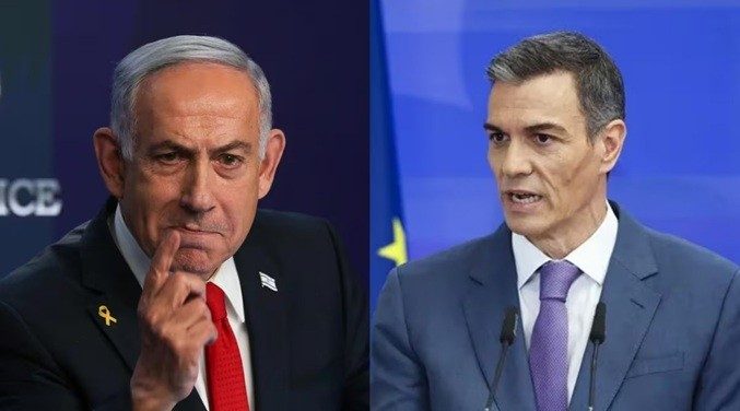 Netanyahu acusa de "amenaza genocida" a Pedro Sánchez