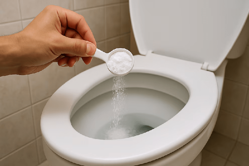 Para qué sirve tirar sal y bicarbonato de sodio al inodoro